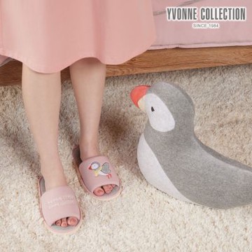 YVONNE 以旺傢飾 海鸚鵡開口室內拖鞋-微光粉（M/L）