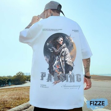 M-8XL 韓版大學t 短t 短袖 男女款大學t 班服 男生衣著 t恤 加大碼情侶裝五分袖ATD1974【Fizze】