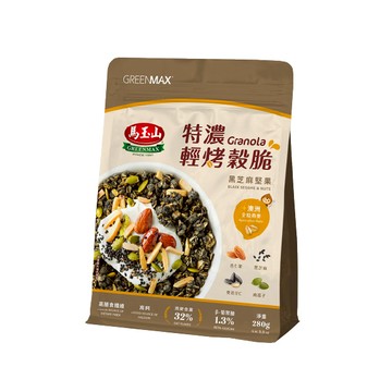 馬玉山特濃輕烤穀脆280g-黑芝麻堅果