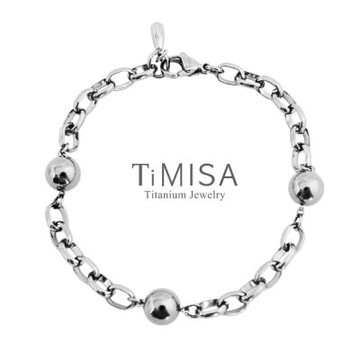TiMISA《鈦度三元素(L)》8mm 純鈦手鍊