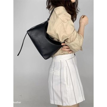 韓國代bucks leather s3223意大利真皮高級感休閑單肩斜挎包中號