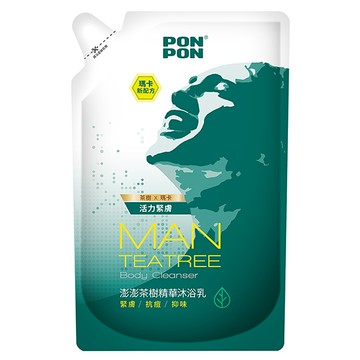 澎澎MAN茶樹精華沐浴乳補充包700g