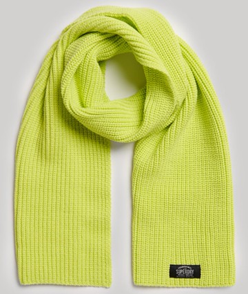 Superdry Women's Women's Classic Knit Scarf Green / Evening Primrose Green - Size: 1SIZE