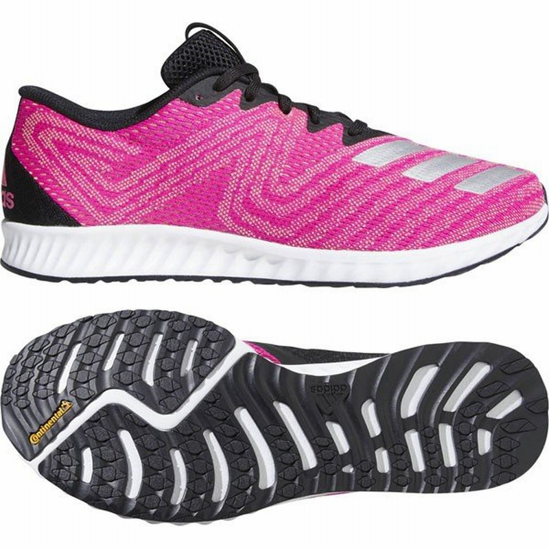 Aero Bounce Pr Wide ショックピンクs16 シルバーメット Adidas アディダス ランニングシューズac93 通販 Lineポイント最大0 5 Get Lineショッピング