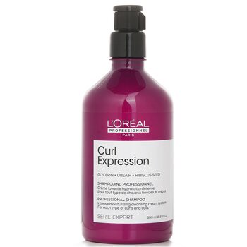 L'Oreal 萊雅 Serie Expert Curl Expression 甘油+尿素 H+芙蓉籽專業捲髮洗髮露 500ml-乾性髮質洗髮精