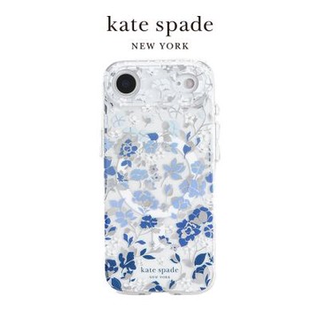 【kate spade】 iPhone 17系列 精品磁吸防摔殼 皇室藍
