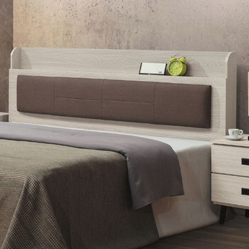 文創集 麥比6尺貓抓皮革雙人加大可收納床頭片(二色可選＋不含床底＋不含床墊)-182x14x106cm免組