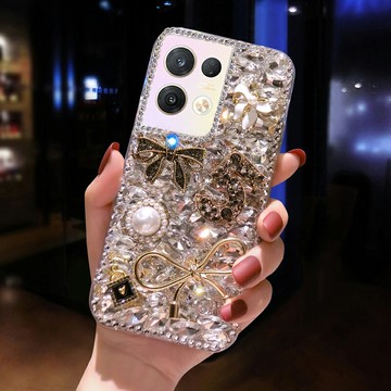 適用於oppoReno10手機殼9新款Reno12全包k12x閃鑽5水鑽8輕奢Reno7SE滿鑽A1pro防摔A58X個性k11pro簡約k12pro