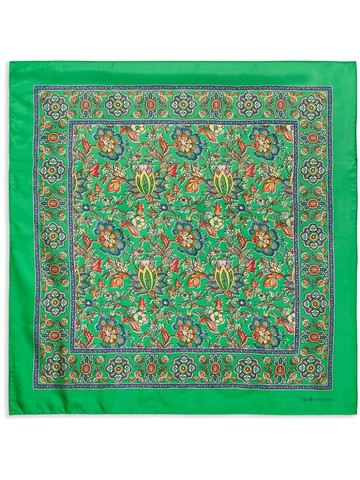 Polo Ralph Lauren - floral-print silk neck tie - men - Mulberry Silk - One Size - Green