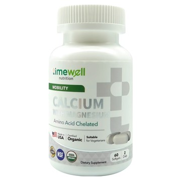 timewell 時光安好 胺基酸螯合鈣 + 鎂  1罐  60顆