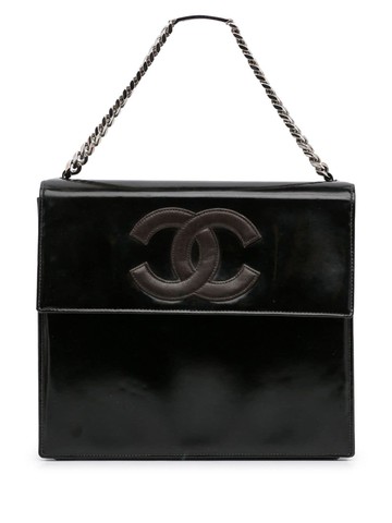 CHANEL Pre-Owned - 1996/1997 CC flap handbag - women - Leather - One Size - Black