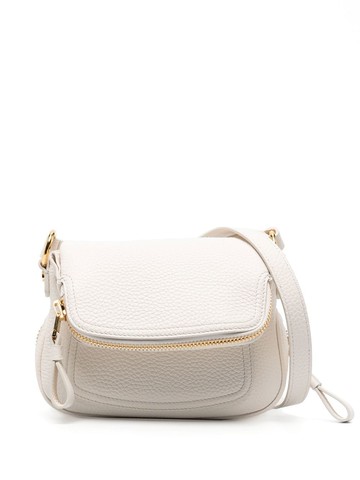 TOM FORD - mini Jennifer crossbody bag - women - Acrylic/Cotton/Brass/Calf Leather - One Size - White