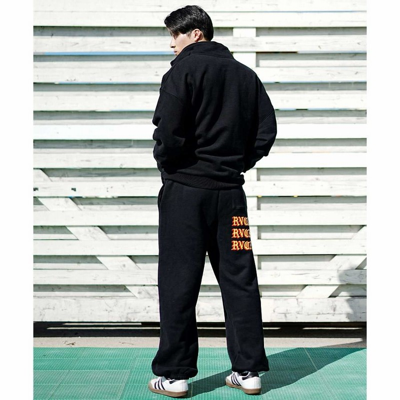 RVCA/ルーカ メンズ トレーナー ハーフジップアップ スウェット