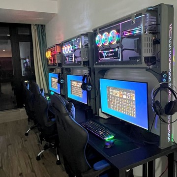 現貨速發！免運 電競桌 電腦桌 機箱 主機桌 辦公桌 酒店桌雙層網吧電腦桌共享主機桌水冷電腦桌網紅機箱廠家直銷 八折下殺 特價出 可開發票