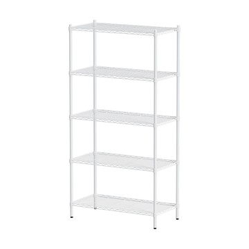 【Y HOUSE】90x45x180公分 輕型五層鐵架 鐵力士架 層架-烤漆白