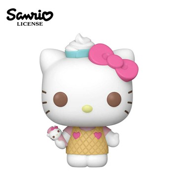 【正版授權】三麗鷗 POP系列 99 凱蒂貓 冰淇淋 公仔 模型 8.2cm Hello Kitty Funko - 836944