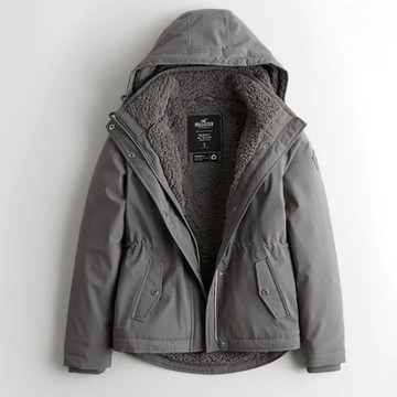 Hollister HCO 女 連帽外套 灰色 1675