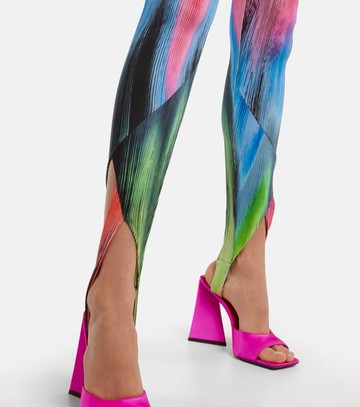 The Attico Jamie high-rise stirrup leggings