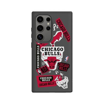 Galaxy S24 Ultra SolidSuit 黑 - NBA - 拼貼系列-芝加哥公牛 Chicago Bulls - Collage