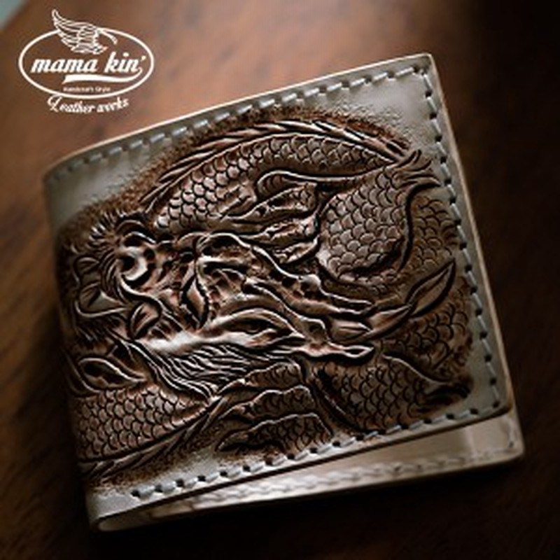 送料無料 レザーウォレット カービングウォレット 二つ折り財布 ヌメ革 サドルレザー 牛革 Dl002cv04nl 通販 Lineポイント最大get Lineショッピング