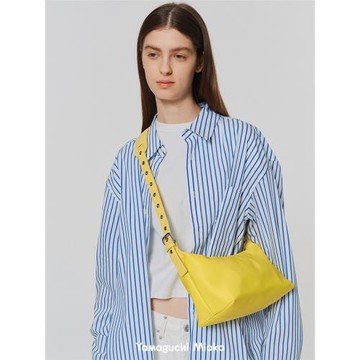 山口美袋 海島色系 真皮肩帶斜挎腋下流浪包 可斜挎單肩尼龍包