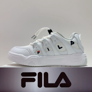 FILA SALUTE 男生 白色 抽繩 拼接 舒適 運動 老爹鞋 休閒鞋 1-C936Z-110