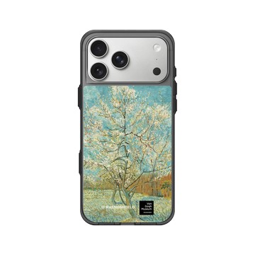 iPhone 17 Pro Max Clear (相機按鈕) 酷墨灰 - Van Gogh Museum - 盛開的桃花