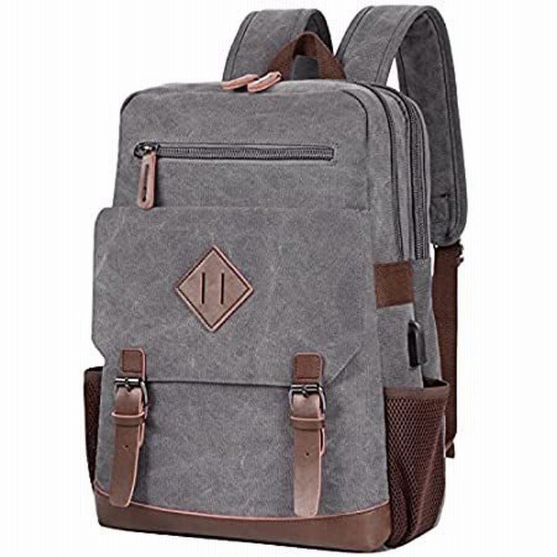 Modoker Vintage Backpack for Men Women, Canvas Bookpack Fits Most