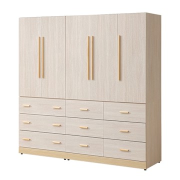 唯熙傢俱-凱斯金雙色6.6尺衣櫃