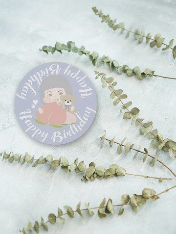 生日專屬吸水杯墊 陶瓷圓型