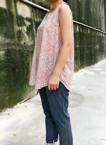 i'm 簡約舒適天絲棉印花手作背心