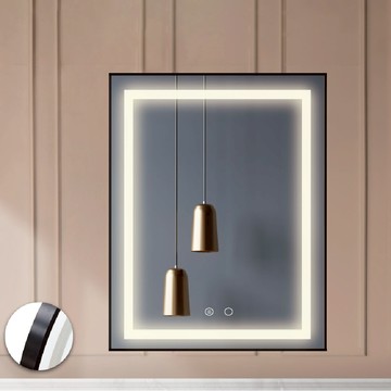 鋁合金智慧鏡 智慧除霧LED燈(4000K)+雙觸開關  F108-MZ628 T-2