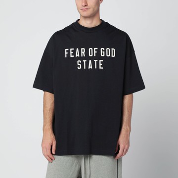 Black 90's cotton T-shirt