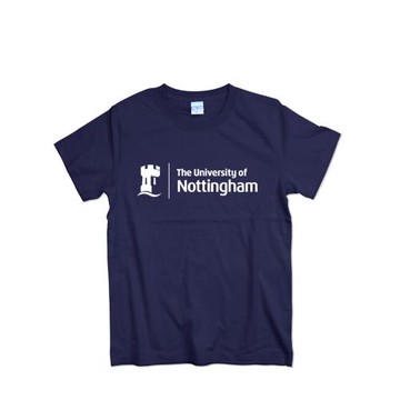 Nottingham英國諾丁漢大學短袖T恤全棉圓領寬松青少年情侶文化衫
