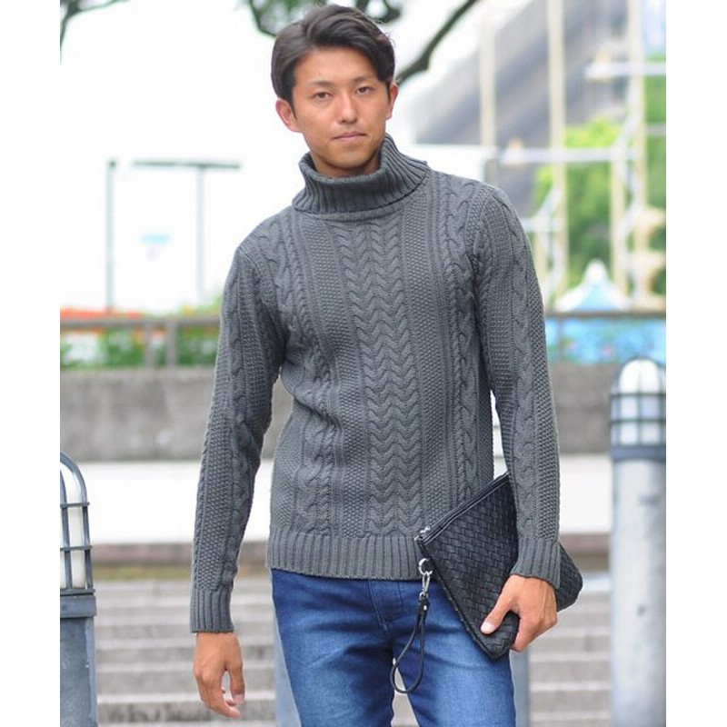 スペイド セーター ニットフィッシャーマンメンズ タートルネック ハイネック ニットソー セーター Sweater きれいめ ブラック グレー 白 ホワイト 紺 ネイビー メンズ チャコール グレー Xlサイズ Spade 通販 Lineポイント最大get Lineショッピング