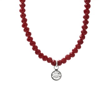 [鋼飾] 紅星漫遊鎖骨鍊 / Red Star Wandering Necklace