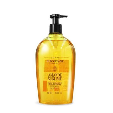 LOCCITANE 歐舒丹 杏仁極緻柔膚沐浴油(500ml)-百貨公司貨