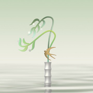 手心裡蘇堤春柳柳樹香氛桌面擺件無火香薰擴香器送朋友生日禮物