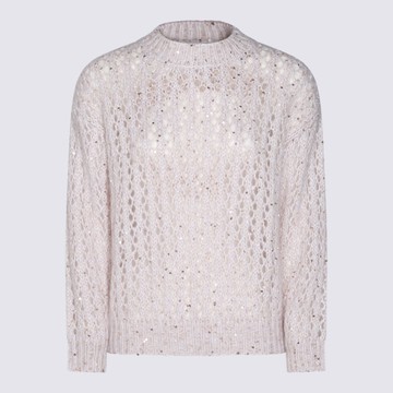 Eleventy White Cotton Knitwear