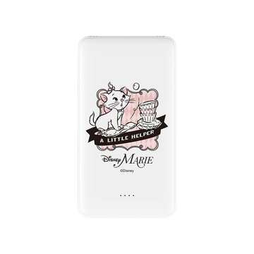 【正版授權】Disney Cats And Dogs-瑪麗貓款做家事雙線快充10000mAh行動電源
