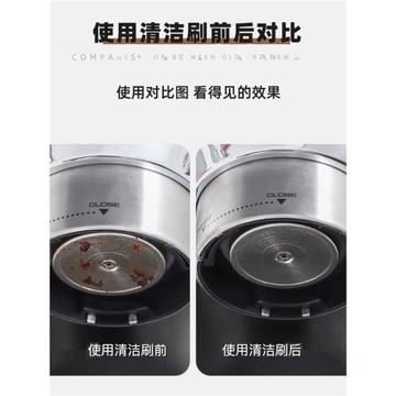 咖啡機清潔刷半自動沖煮頭清洗刷子濾頭專用尼龍塑料硬毛刷