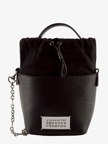 Leather bucket bag with contrasting patch - MAISON MARGIELA - gender_Woman