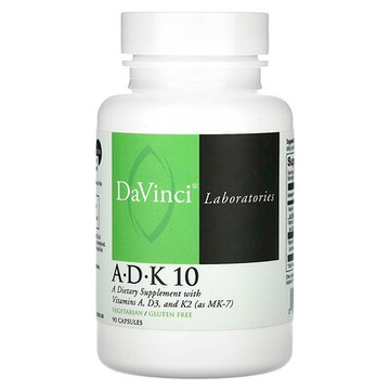 DaVinci Laboratories, A-D-K 10，90 膠囊