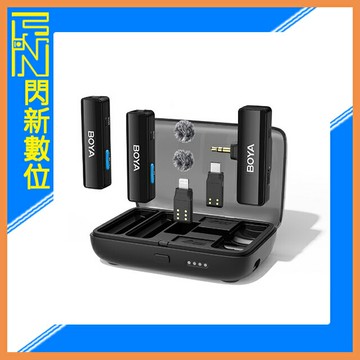 BOYA 博雅 LINK 一對二 雙通道 無線 領夾麥克風(3.5mm、TYPE-C、Lightning)公司貨