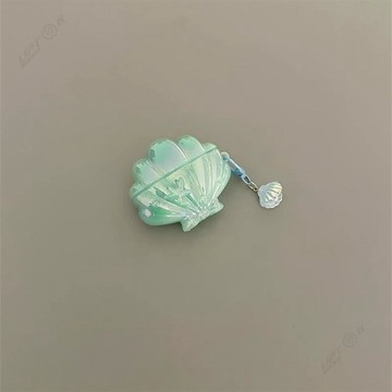 【Upton】小清新 薄荷綠 貝殼 帶掛件 適用 airpods3 保護套 airpodspro2 代 蘋果 耳機 保護