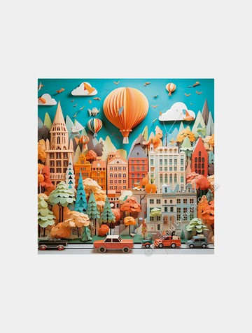 城鎮風景/Paper-Like/Viktor Gavriloski /1000片拼圖/HEYE