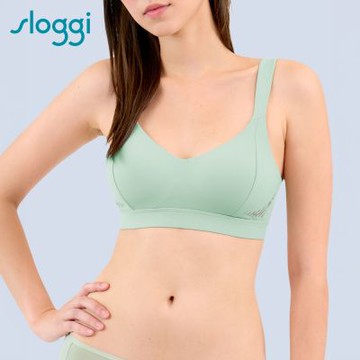 sloggi-簡約時尚運動V領內衣 摩洛哥綠