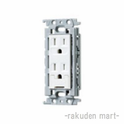 パナソニック WTF11524WK (5個セット) コスモシリーズワイド21 埋込扉付アースターミナル付接地ダブルコンセント