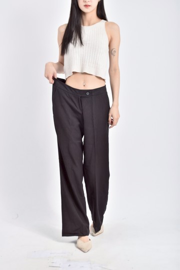 (M) g2000西裝條紋黑色長褲