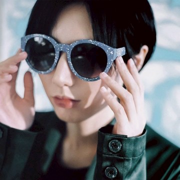 LE FOON splash ink art _ 成人墨鏡 UV400 - 坦桑尼亞藍